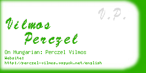 vilmos perczel business card